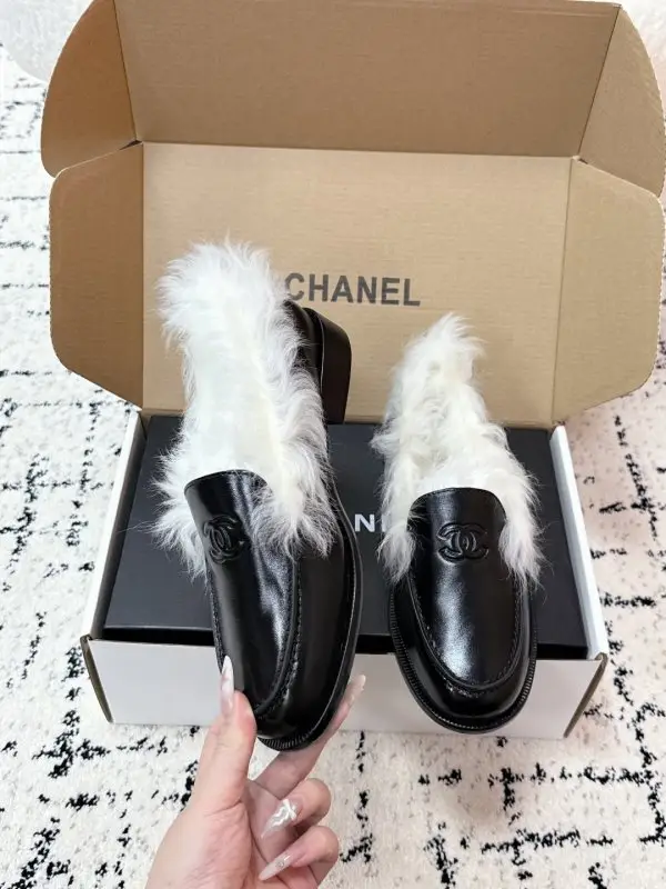 Chanel Лоферы CHANEL COCO NEIGE на меху — Фото 4