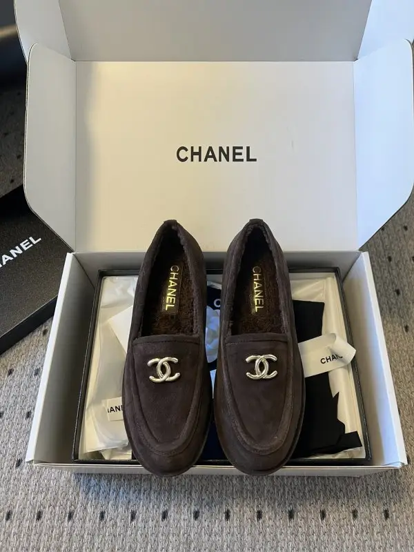 Chanel — Лоферы на меху женские