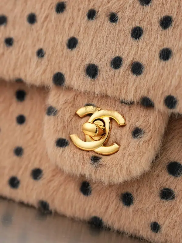 Chanel Плюшева сумка з леопардовым принтом 25 см — Фото 5