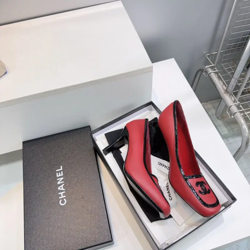 Chanel Туфли лодочки с квадратным носком — Фото 5