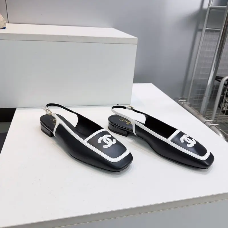 Chanel — Туфлі слингбэки з квадратним носком