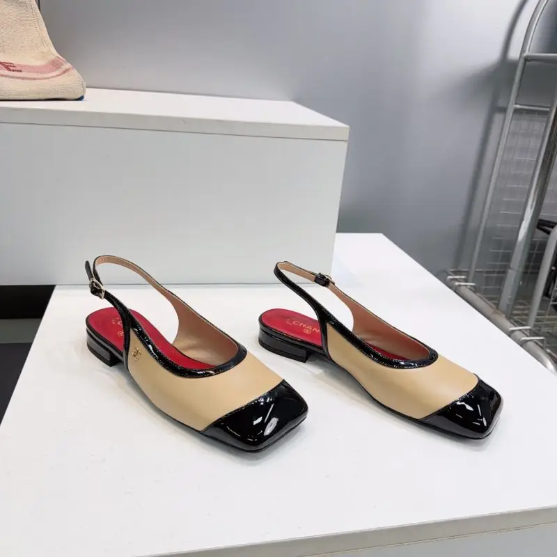 Chanel — Туфлі слингбэки з квадратним носком