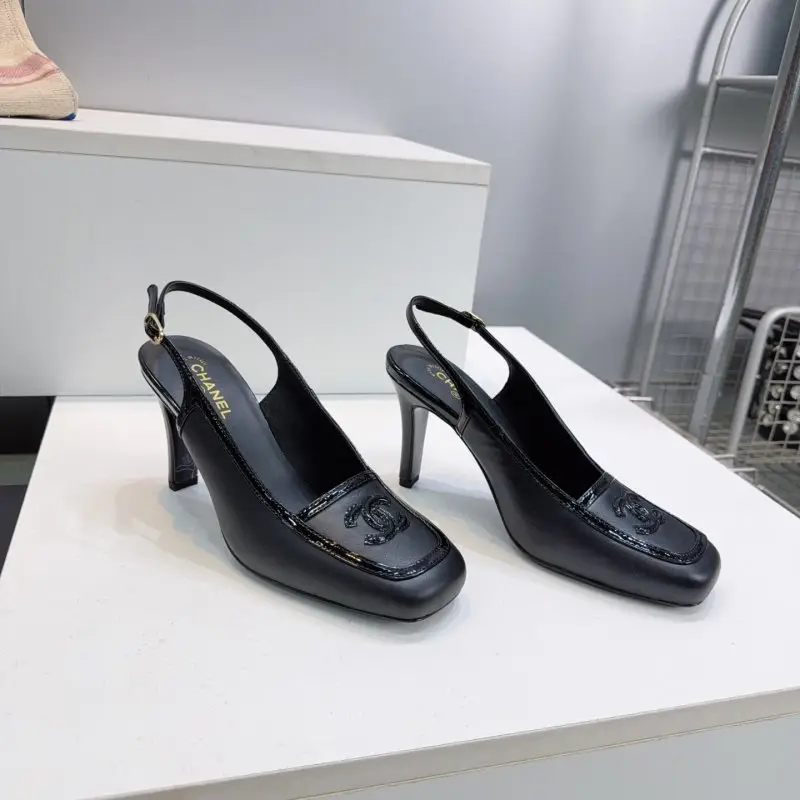 Chanel — Туфли слингбэки с квадратным носком