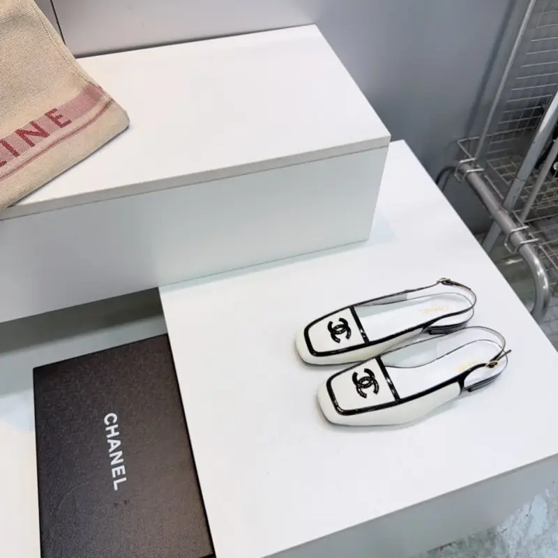 Chanel Shoes слингбэки from square the toe — Photo 2