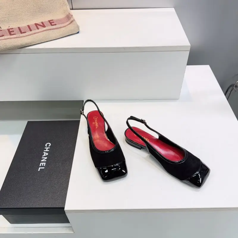 Chanel Туфлі слингбэки з квадратним носком — Фото 2