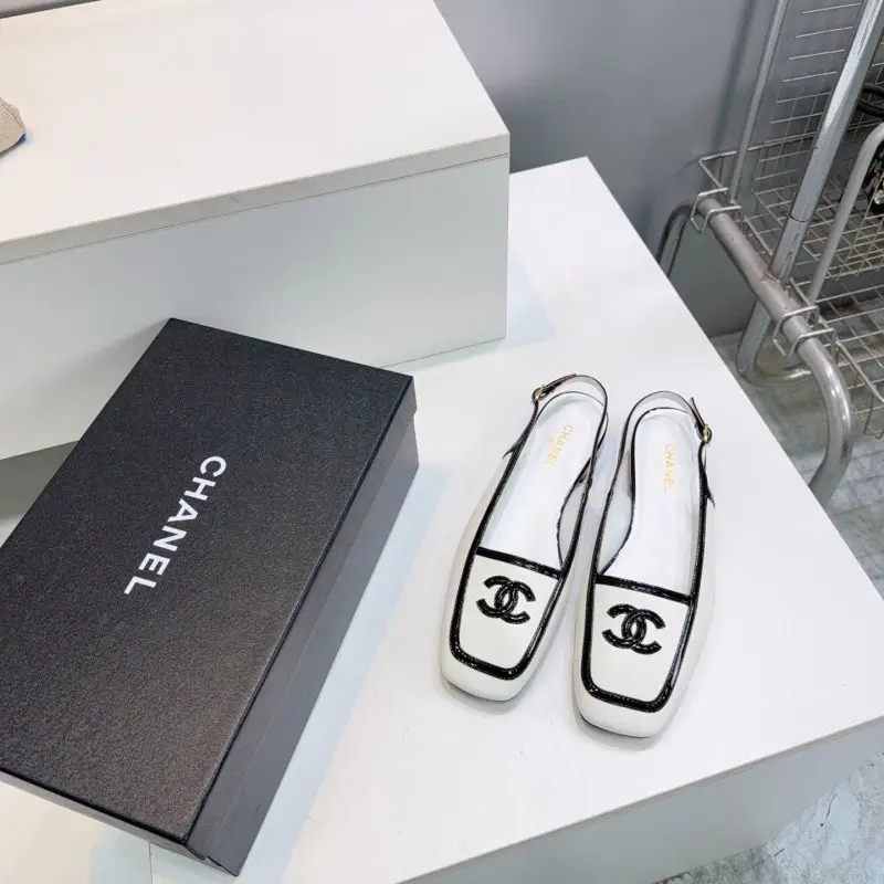 Chanel Shoes слингбэки from square the toe — Photo 3