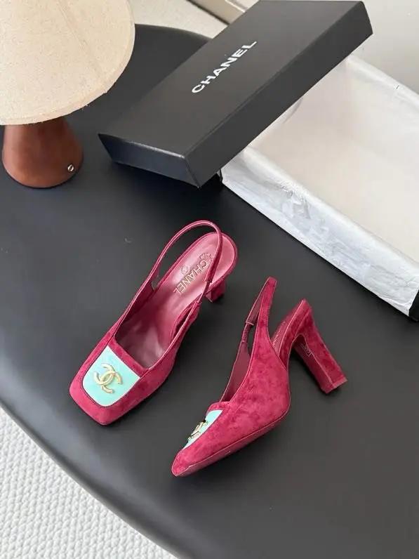 Chanel Туфли слингбэки на каблуке — Фото 3