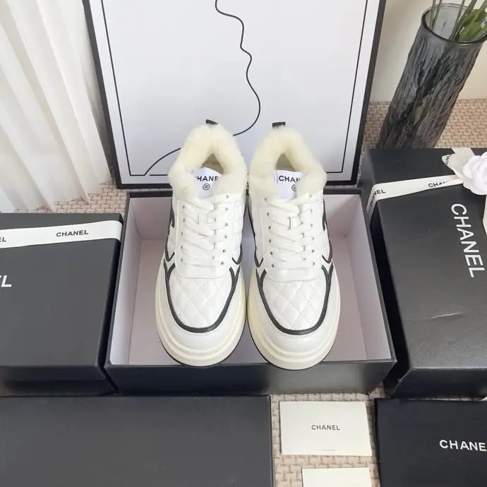 Chanel — Кросівки Chanel Panda на хутрі зимові