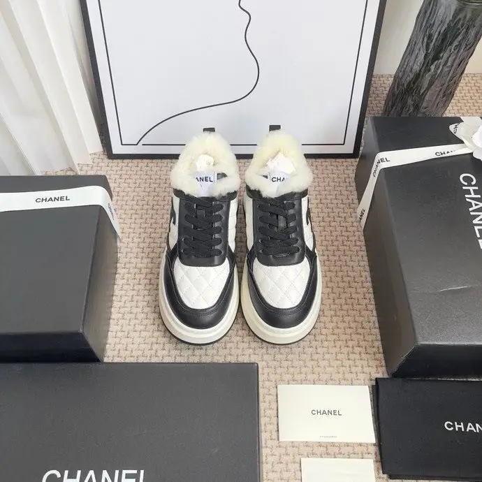 Chanel Кроссовки Chanel Panda на меху зимние — Фото 2