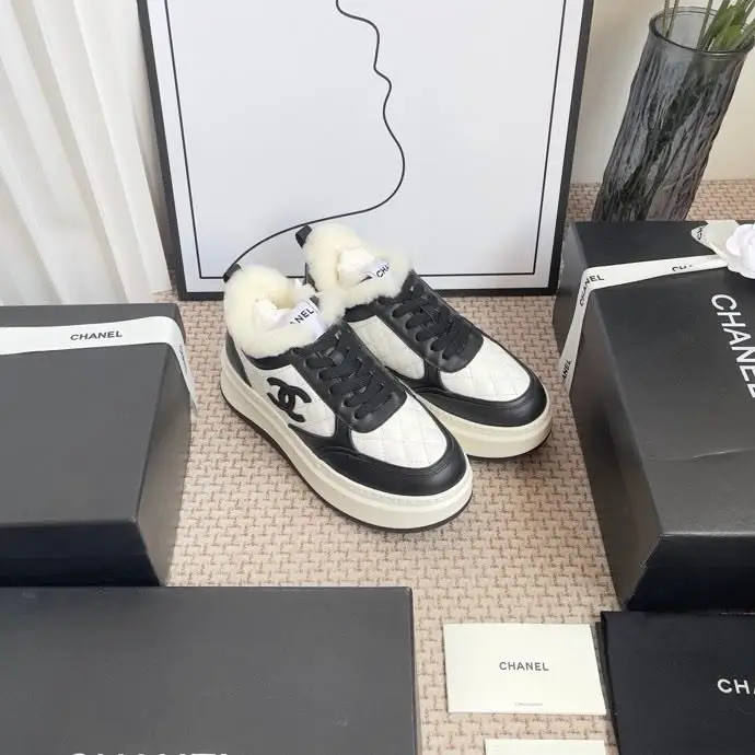 Chanel Кроссовки Chanel Panda на меху зимние — Фото 4
