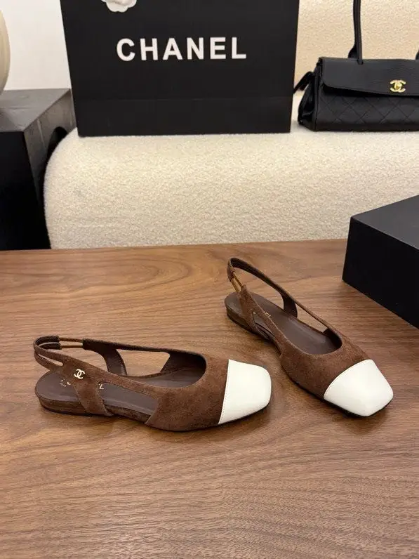 Chanel Suede shoes слингбэки — Photo 4