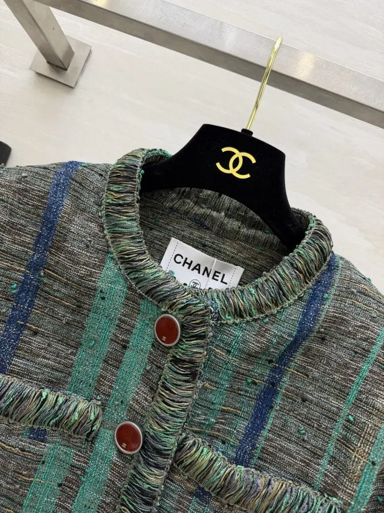 Chanel Винтажное твидовое жіноче пальто — Фото 3