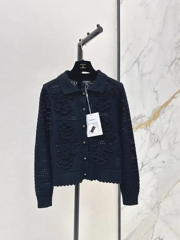 Chanel — Об'ємний в'язаний кардиган