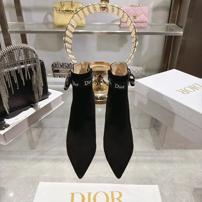 Chanel Зимние ботильоны Dior J'Adior на каблуке — Фото 2