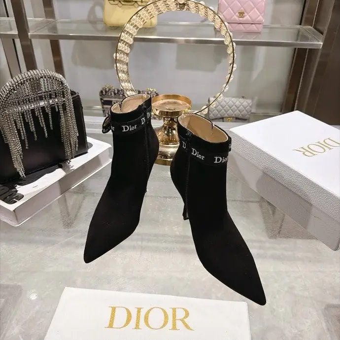 Chanel Зимние ботильоны Dior J'Adior на каблуке — Фото 3