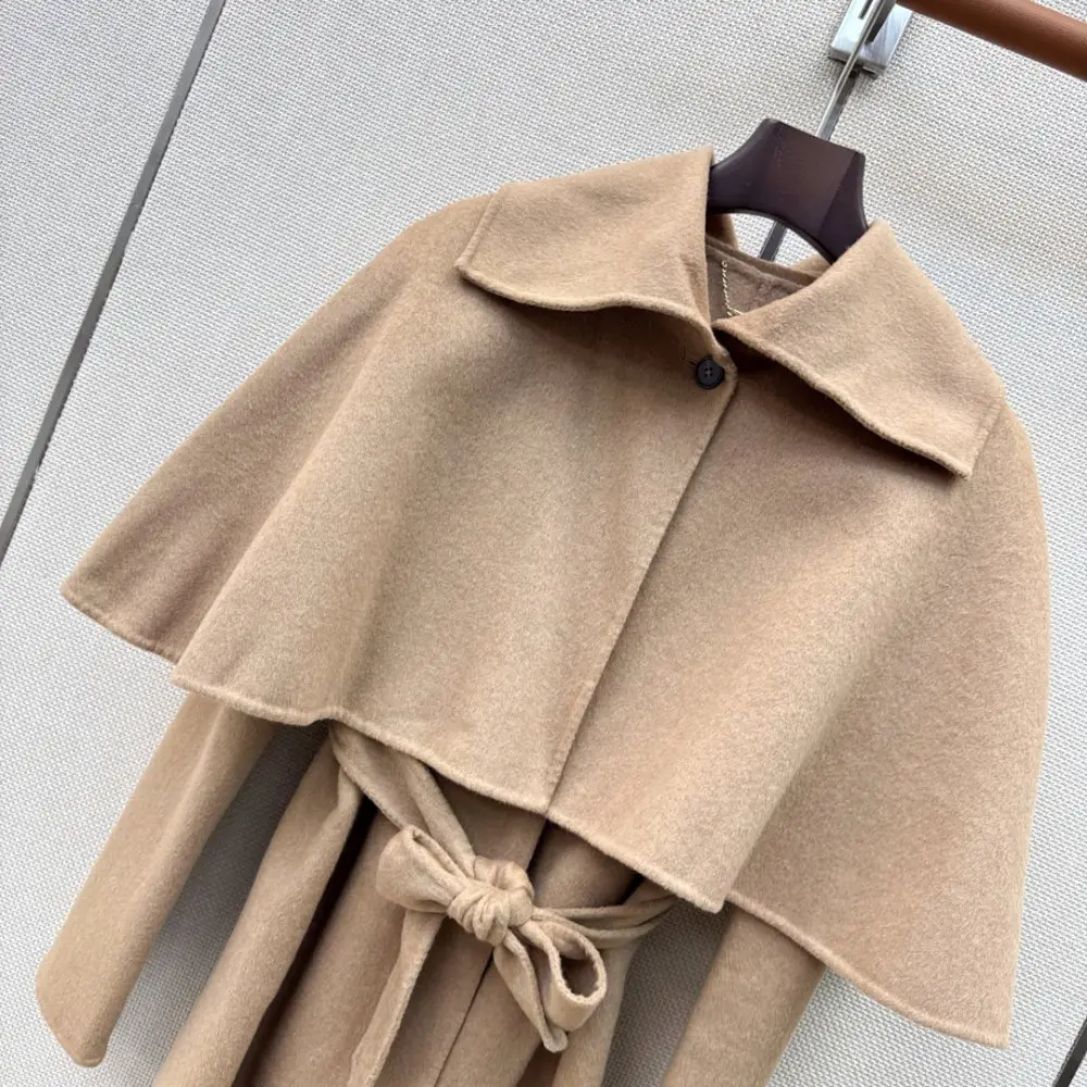 Chanel Шерстяное пальто и плащ-накидка — Фото 4