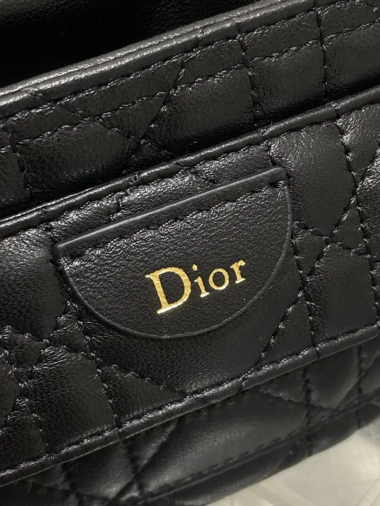 Christian Dior Сумка ведро 22 см кожаная на завязках — Фото 2