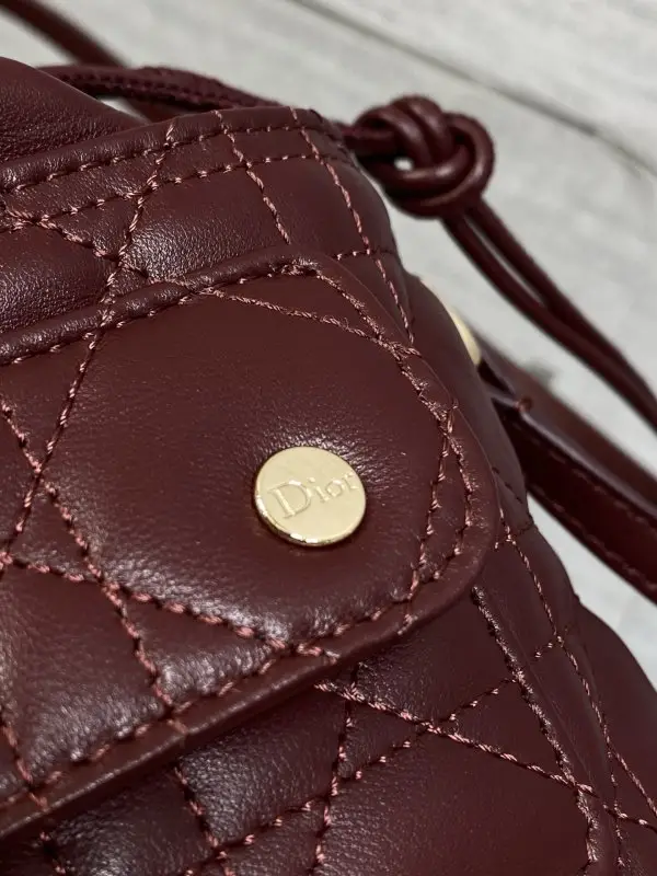 Christian Dior A bag-bucket Caro Bucket 22 cm leather on expositions — Photo 3