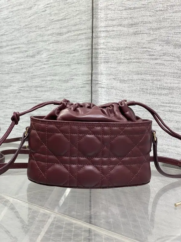 Christian Dior A bag-bucket Caro Bucket 22 cm leather on expositions — Photo 4