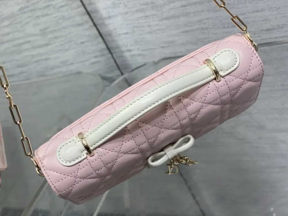 Christian Dior Сумка клатч Miss Dior 21 см з перловою ланцюжком і бантом — Фото 5