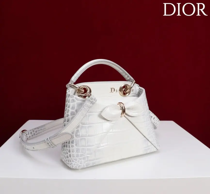Christian Dior Сумка Dior Cigale 21 см в коже крокодила — Фото 2