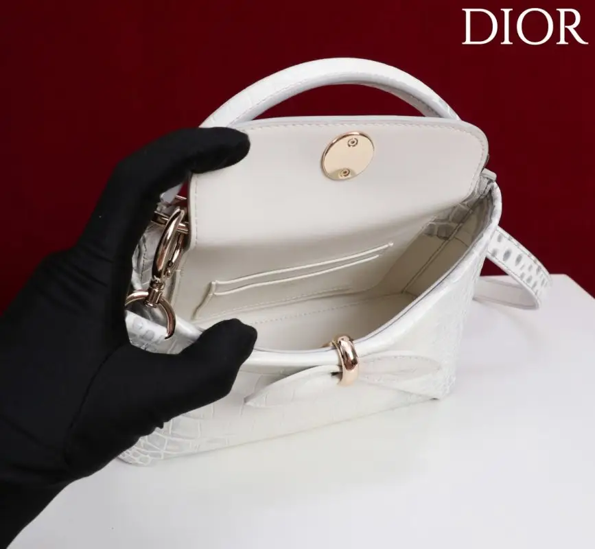 Christian Dior Сумка Dior Cigale 21 см в коже крокодила — Фото 5