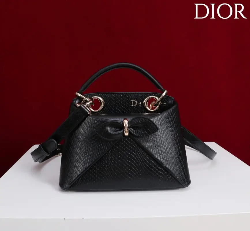 Christian Dior — A bag Dior Cigale 21 cm at skin python