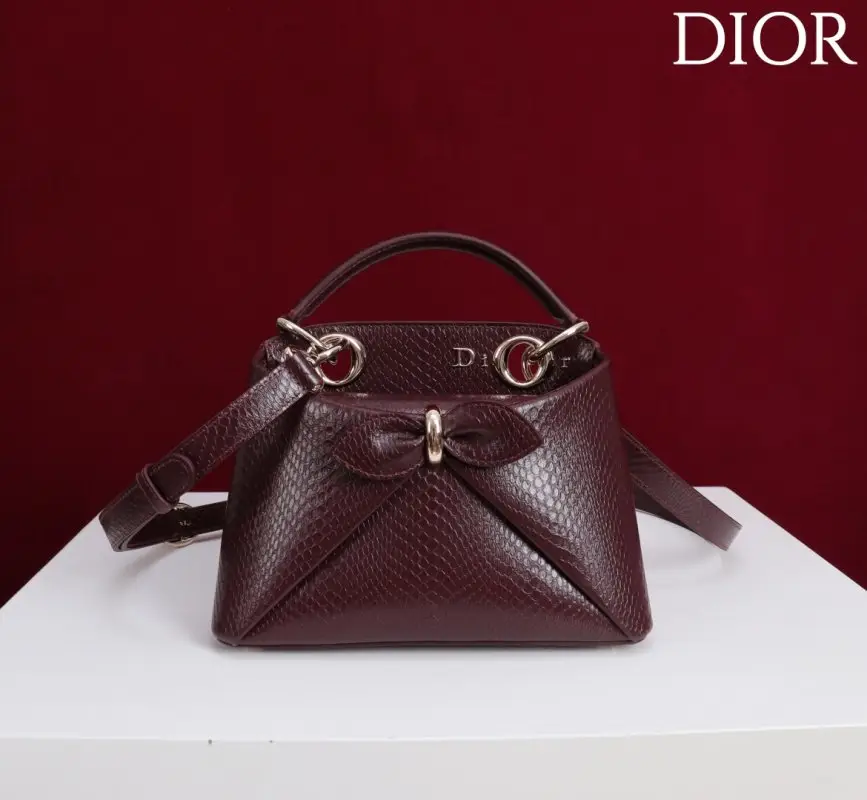 Christian Dior — A bag Dior Cigale 21 cm at skin python