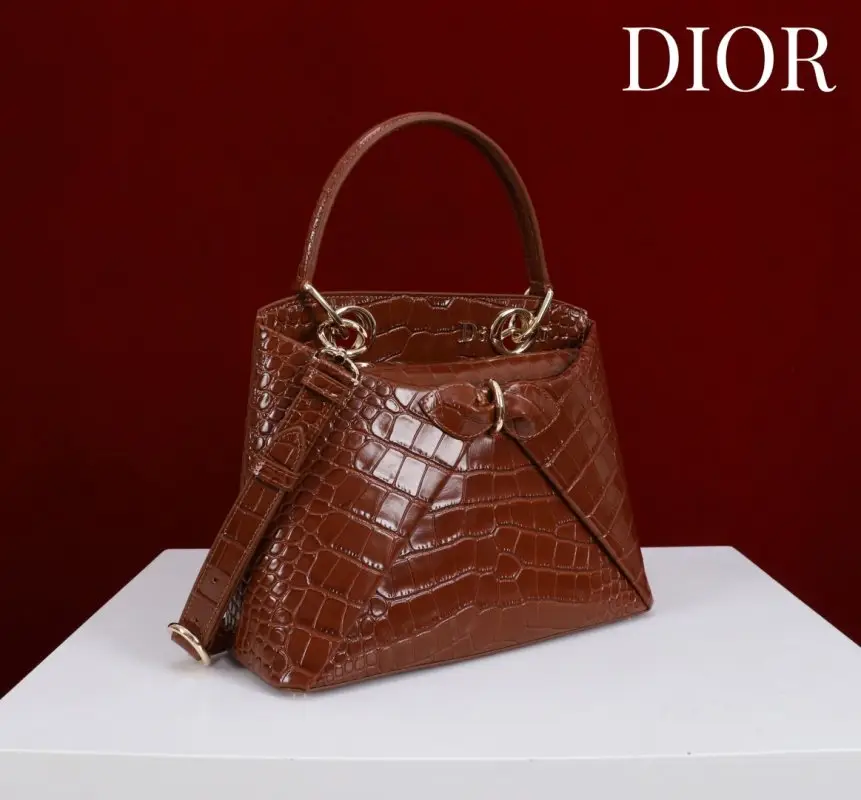Christian Dior Сумка Dior Cigale 28 см в коже крокодила — Фото 2
