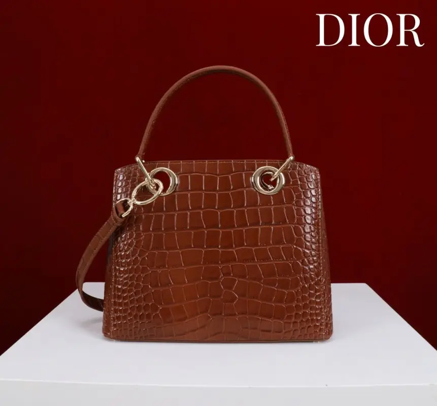 Christian Dior Сумка Dior Cigale 28 см в коже крокодила — Фото 3