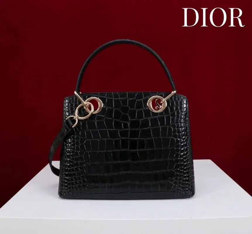 Christian Dior Сумка Dior Cigale 28 см в коже крокодила — Фото 3