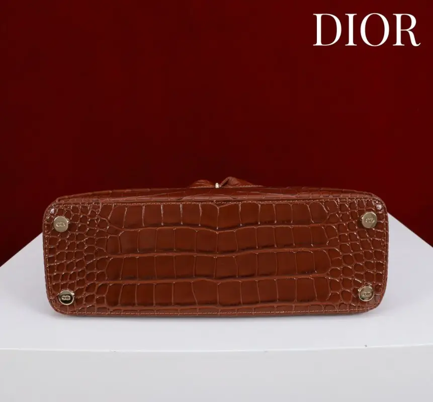 Christian Dior Сумка Dior Cigale 28 см в коже крокодила — Фото 4
