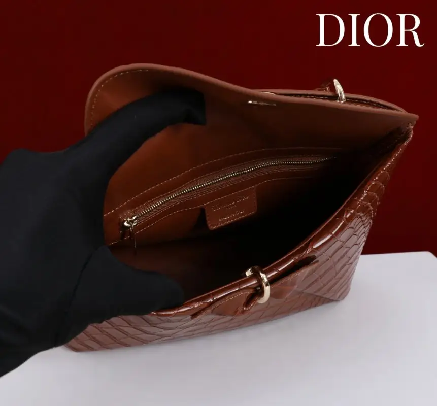 Christian Dior Сумка Dior Cigale 28 см в коже крокодила — Фото 5