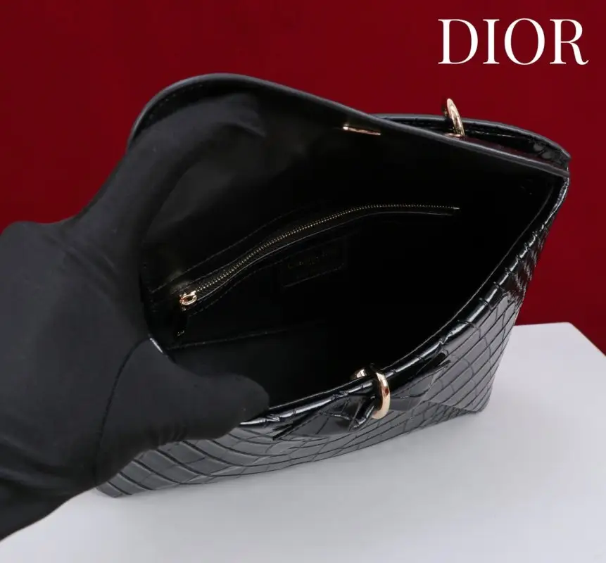 Christian Dior Сумка Dior Cigale 28 см в коже крокодила — Фото 5