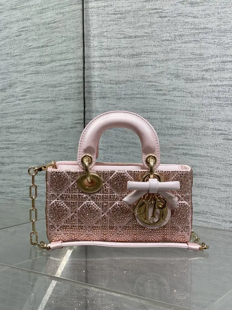 Christian Dior A bag Dior Lady D-Joy 19 cm decorated кристалами — Photo 2