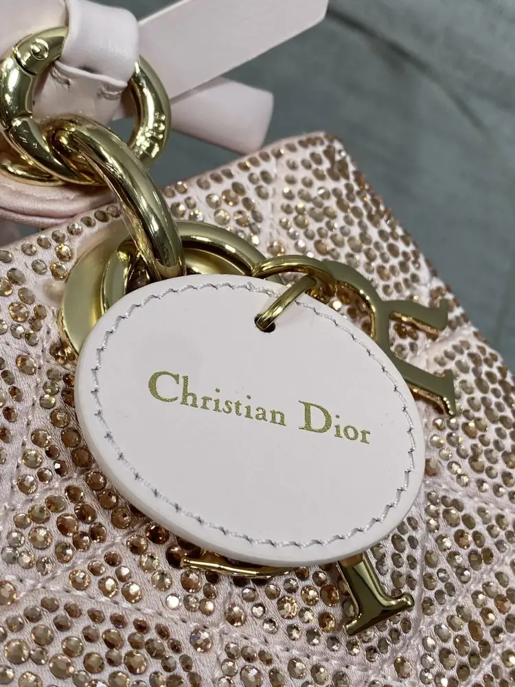 Christian Dior A bag Dior Lady D-Joy 19 cm decorated кристалами — Photo 4
