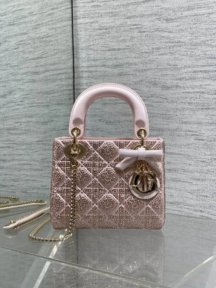 Christian Dior — A bag Lady Dior 17 cm decorated кристалами