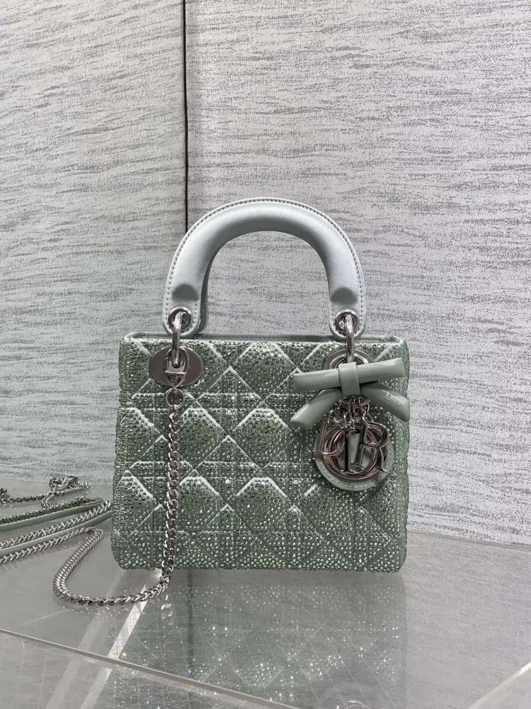 Christian Dior — A bag Lady Dior 17 cm decorated кристалами