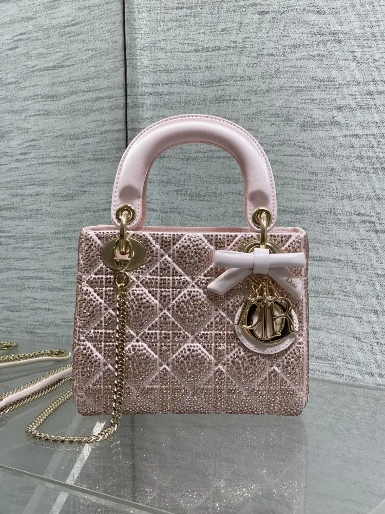 Christian Dior A bag Lady Dior 17 cm decorated кристалами — Photo 2