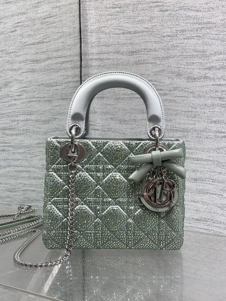 Christian Dior A bag Lady Dior 17 cm decorated кристалами — Photo 2