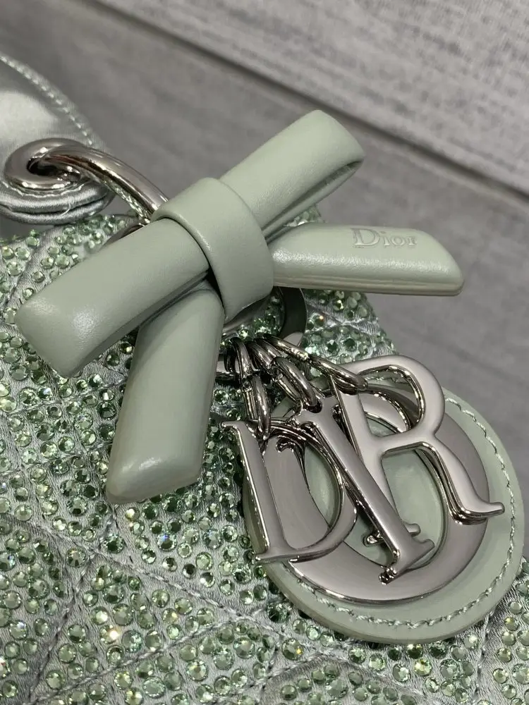 Christian Dior A bag Lady Dior 17 cm decorated кристалами — Photo 3