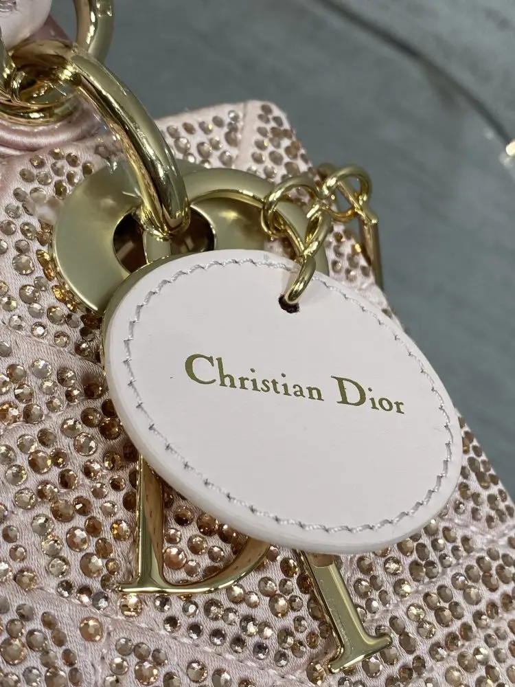 Christian Dior A bag Lady Dior 17 cm decorated кристалами — Photo 4