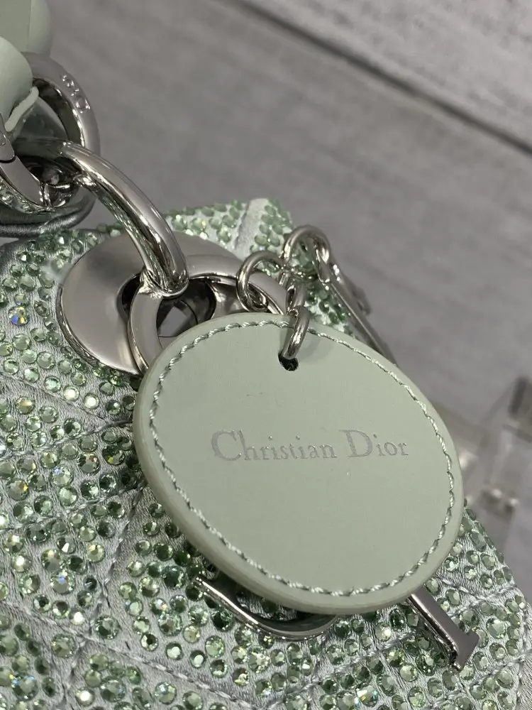 Christian Dior A bag Lady Dior 17 cm decorated кристалами — Photo 4