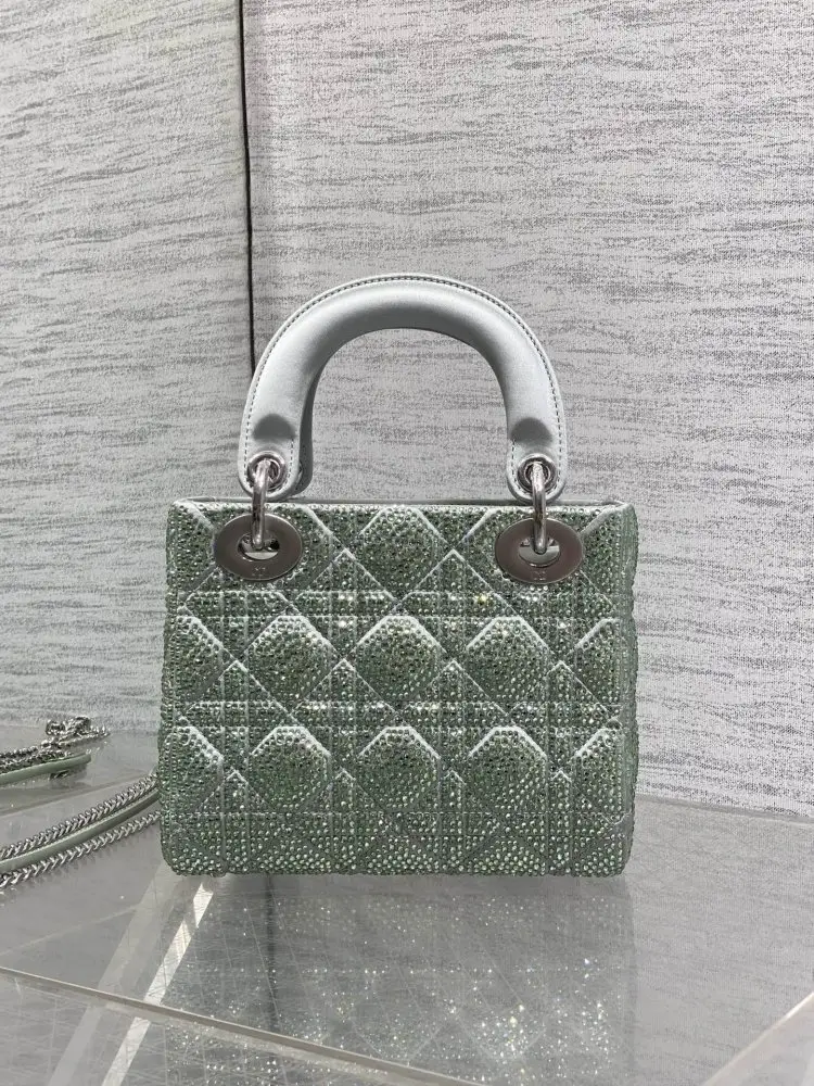 Christian Dior A bag Lady Dior 17 cm decorated кристалами — Photo 5