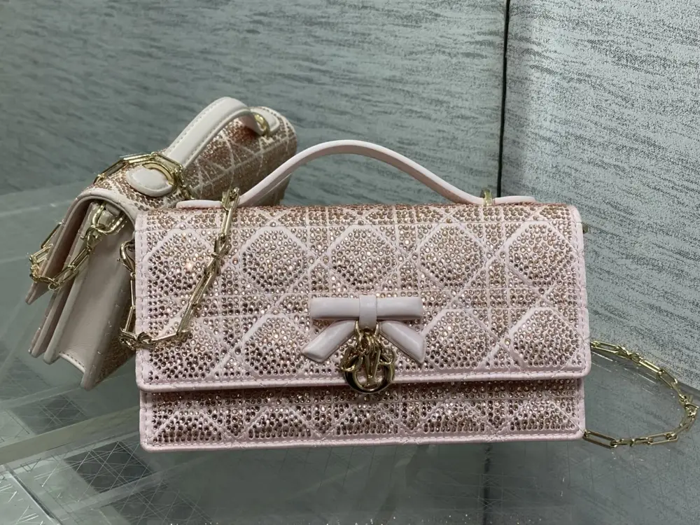 Christian Dior — A bag Miss Dior 21 cm decorated кристалами
