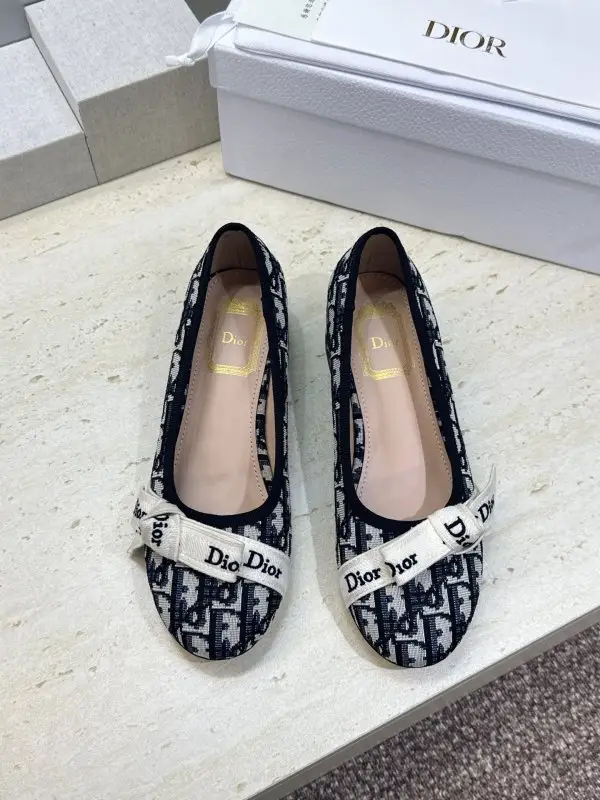 Christian Dior Ballet shoes on massive heel from bow — Photo 2