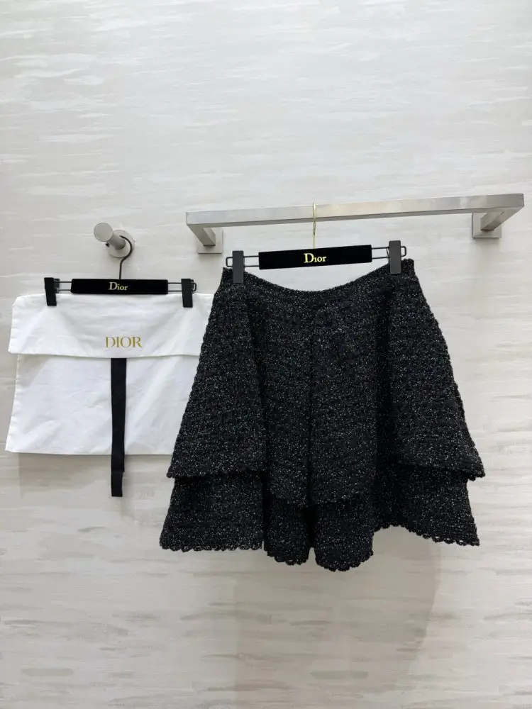 Christian Dior — Двухслойная вязаная юбка