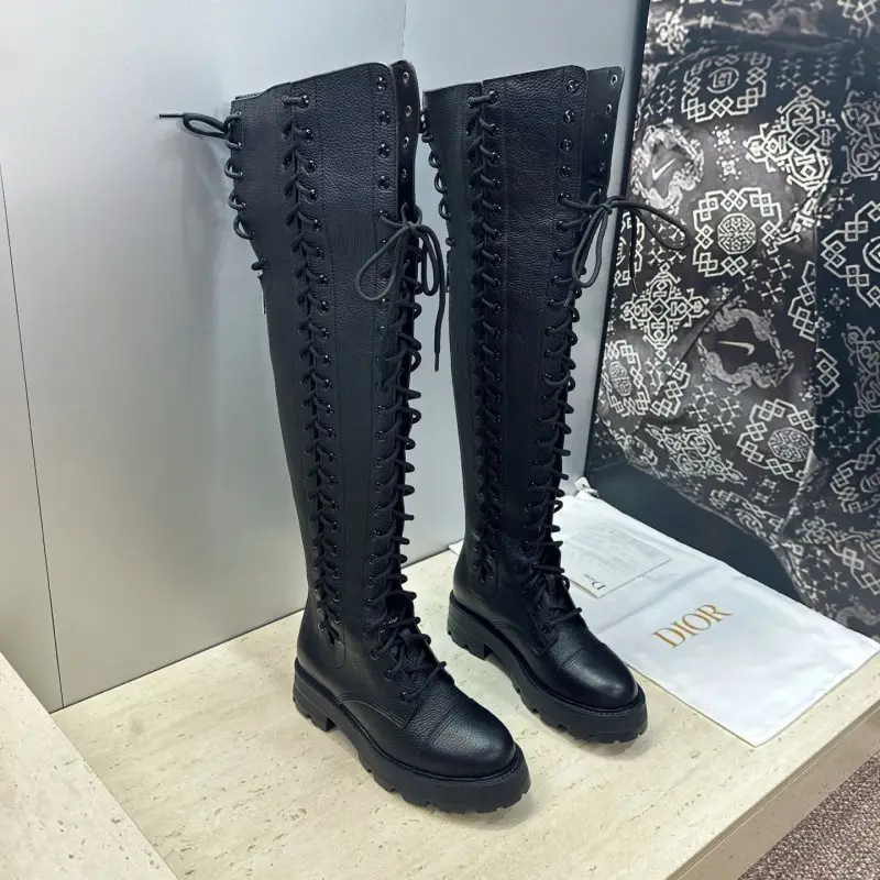 Сапоги кожаные женские D-Road Haute Couture на шнуровке
