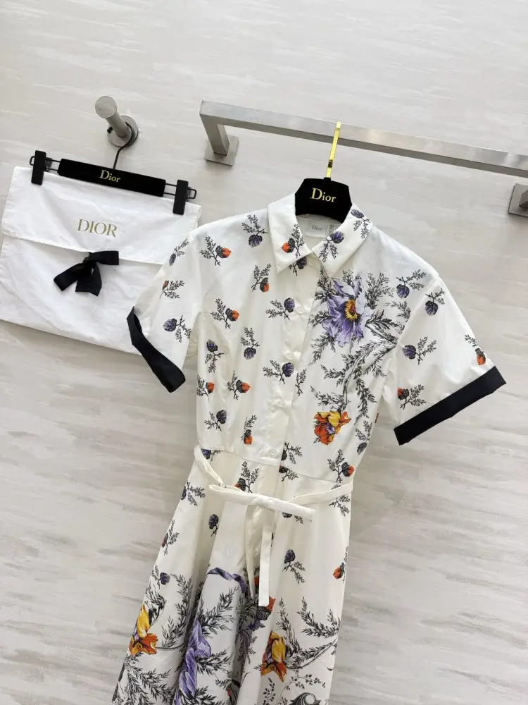Christian Dior Dress-shirt from flower print — Photo 2