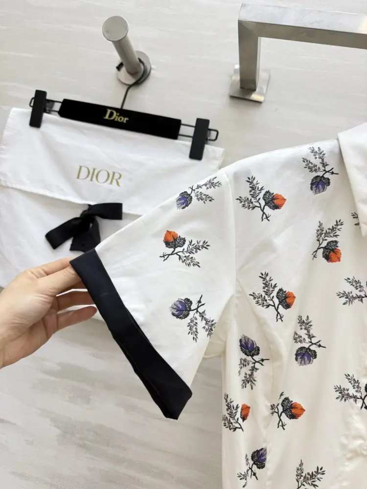 Christian Dior Dress-shirt from flower print — Photo 3